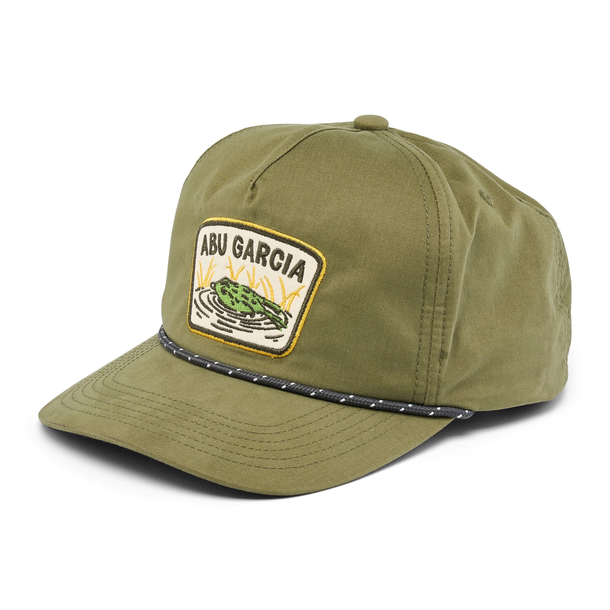 Abu Garcia Frog Patch Flat Brim Rope Hat