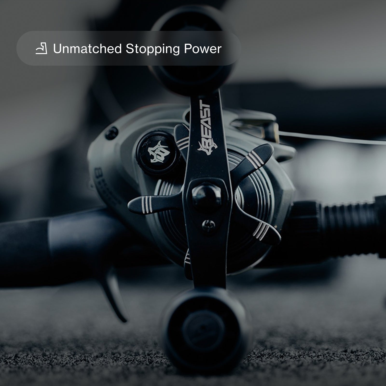 Side profile photo of Beast low profile reel
